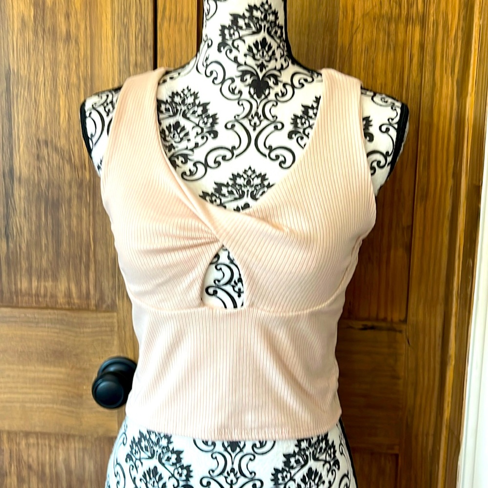 Blush tank top